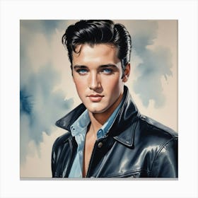 Icon of the 50s Elvis Presley Canvas Print