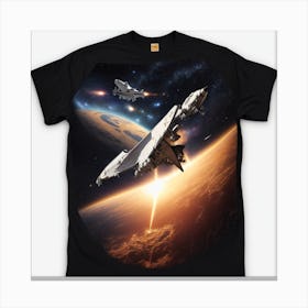 Spaceships In Space Canvas Print