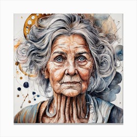 Old Woman Canvas Print