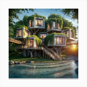 Tree House 3 Canvas Print