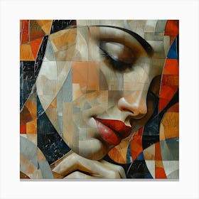 Woman'S Face 10 Canvas Print