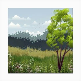 Grassy Meadow Canvas Print