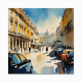 City Street Canvas Print