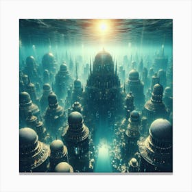 Underwater City 3 Canvas Print