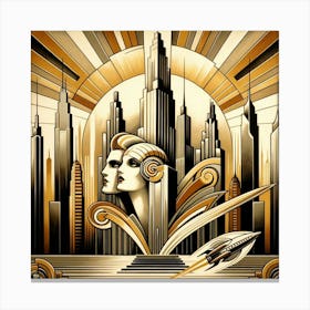 Metropolis Muse Canvas Print