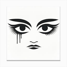 Face Of The Devil Canvas Print