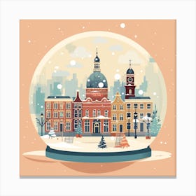 Amsterdam Netherlands 3 Snowglobe Canvas Print