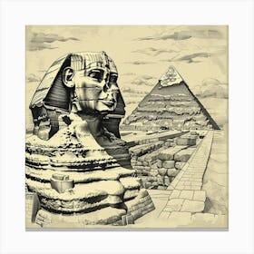 Egyptian Sphinx Canvas Print