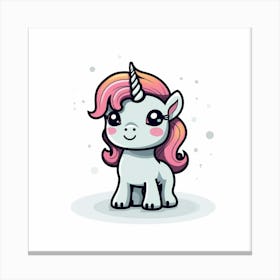 Cute Unicorn 242 Canvas Print