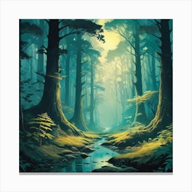 Skyward Trees Canvas Print