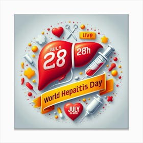 World Hepatitis Day 9 Canvas Print