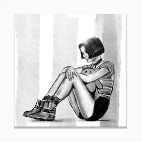 Mathilda, Drawing Canvas Print