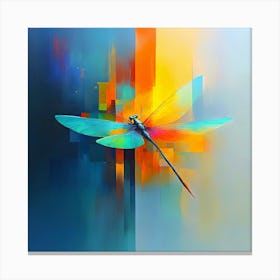 Dragonfly Painting Canvas Print