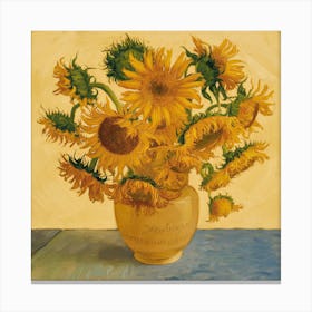 Sunflowers, Vincent Van Gogh (4) Canvas Print