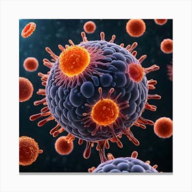 Human Cell 5 Canvas Print