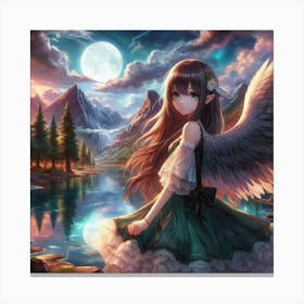 Angel Hd Wallpaper 3 Canvas Print