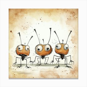 Cute Ants 3 Leinwandbild