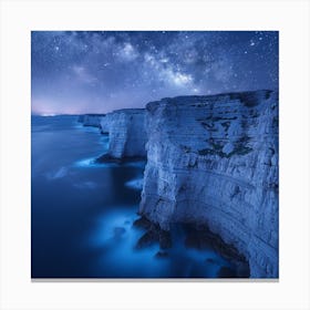 Milky Over The Cliffs Canvas Print