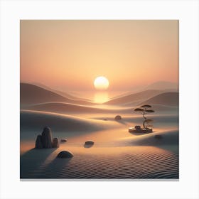 Desert Landscape Canvas Print