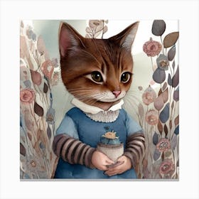 Brown cat Canvas Print