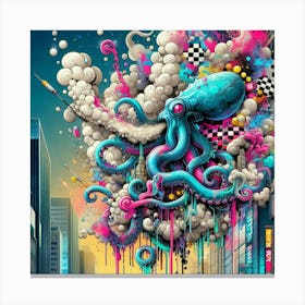 Octopus 31 Canvas Print