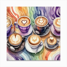 Coffee Latte Art 43 Canvas Print