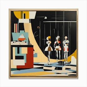 Bauhaus Minimal Painting (3) Canvas Print