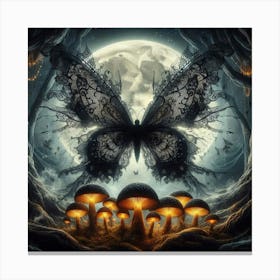 Butterfly In The Forest 18 Canvas Print