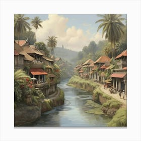 Ubud River Art Print 0 Canvas Print