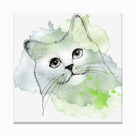 Cat Portrait Canvas Print