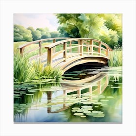 Bridge Over The Pond 1 Canvas Print