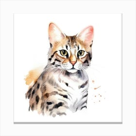 Leopardus Cat Portrait 3 Canvas Print