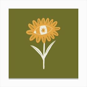 Flower Eye Canvas Print