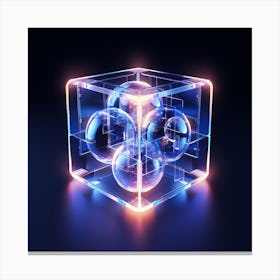 Cube Of Light 2 Canvas Print