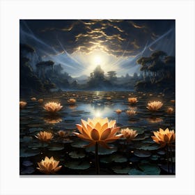 Lotus Lily Canvas Print