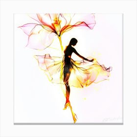 Flower Icon - Flower Dancer Canvas Print