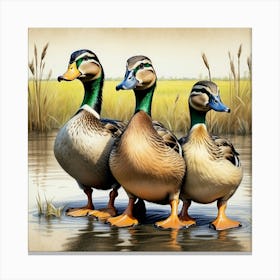 Mallard Ducks 4 Canvas Print