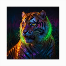 Neon Tiger 2 Canvas Print