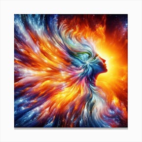 Woman'S Head Canvas Print