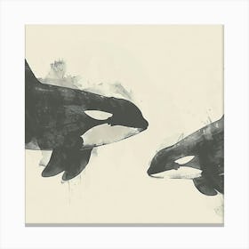 Orca Whales Canvas Print Canvas Print