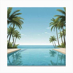 Swimming Art Print (32) Canvas Print