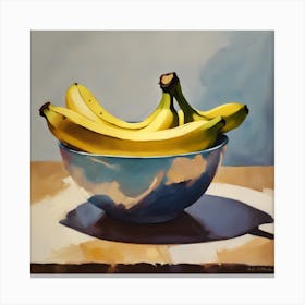 Bananas In A Bowl Canvas Print