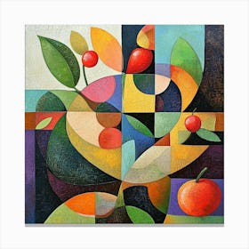 Abstract Fruit Painting Canvas Print