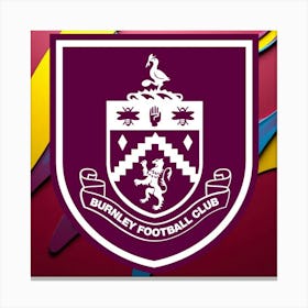 Burnley F.C Logo Wall Art 4 Canvas Print