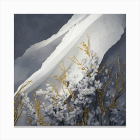 A Stunning Illustration Of An Intricately Detailed Light And White Painting 2 Canvas Print