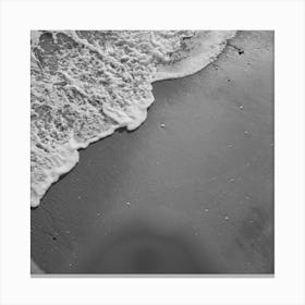 Long Beach, California, Sea Foam, Which Forms As The Waves Break On The Shore By Russell Lee Canvas Print