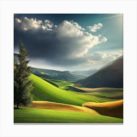 Tuscan Landscape 5 Canvas Print