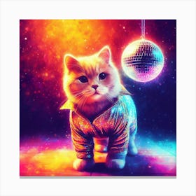 Disco Cat 1 Canvas Print