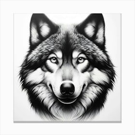 Wolf Head 6 Canvas Print