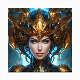 Portrait Of A Warrior cf Canvas Print